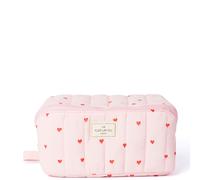 The Flat Lay Co. Marshmallow Flat Lay Makeup Box Bag - Sweet Pink Hearts