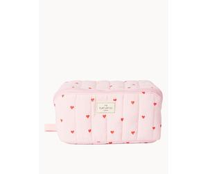 The Flat Lay Co. Marshmallow Flat Lay Makeup Box Bag - Sweet Pink Hearts