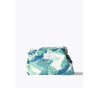 The Flat Lay Co. Open Flat Makeup Bag In Tropical Leaves