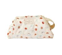 The Flat Lay Co Parachute Drawstring Makeup Bag, Organiser for Cosmetics, Ideal for Everyday Use & Travel, Folds Out Storage for Makeup, Patisserie