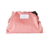 The Flat Lay Co Parachute Drawstring Makeup Bag, Pink Velvet