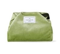 The Flat Lay Co Parachute Drawstring Makeup Bag, Sage Green Velvet