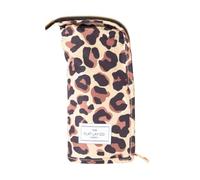The Flat Lay Co Standing Makeup Brush Case, Brown Leopard