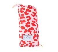 The Flat Lay Co Standing Makeup Brush Case, Pink Leopard