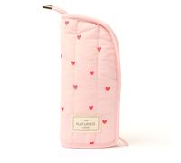 The Flat Lay Co Standing Makeup Brush Case, Sweet Pink Hearts