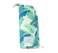 The Flat Lay Co Standing Makeup Brush Case, Tropical Leaves