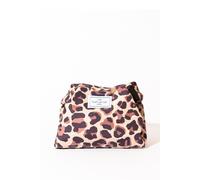 The Flat Lay Co Women's Leopard Open Flat Makeup Bag The Flat Lay Co Multicolor