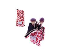 The Flat Lay Co Women's Pink Leopard Brush Case The Flat Lay Co Multicolor