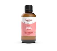 The Flavour Smiths Strawberry Flavour Drops | Liquid Stevia Sweetner Drops | Zero-Calorie Sugar Free Coffee Syrup Alternative | For Coffee, Protein Powder, Yoghurt, Tea | Vegan, Keto Sweetener (100ml)