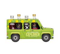 The Flavoured Vodka Explorer, Absolut Vanilla, Absolut Raspberri, Kopparberg Passionfruit Vodka, Kopparberg Strawberry & Lime Vodka. Flavoured Vodka 4x5cl Gift Set by Blue Tree