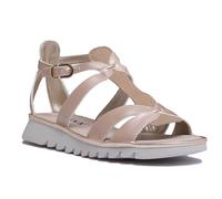 The Flexx Free Wave Womens Leather Matt Strappy Sandals In Gold Size UK 4 - 8