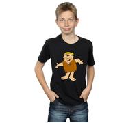 The Flintstones Boy's Barney Rubble Classic Pose T-Shirt in Black | Size: 7-8 Years The Flintstones Black 7-8 Years