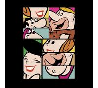 The Flintstones Cartoon Squares Men's T-Shirt - Black - XL - Black