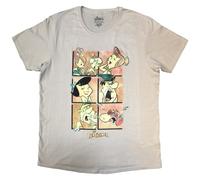 The Flintstones Character Grid T Shirt XL Sand