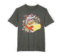 The Flintstones Coming Through T-Shirt, Men's Big and Tall, Asphalt Grey, 4X Tall
