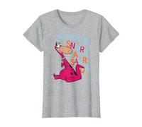 The Flintstones Dino Bedrock Snork-a-Saurus T-Shirt, Women, Heather Grey, Medium