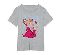 The Flintstones Dino Bedrock Snork-a-Saurus T-Shirt, Women's Plus, Heather Grey, 6X