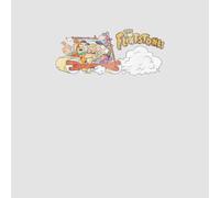 The Flintstones Family Car Distressed Men's T-Shirt - Grey - XL