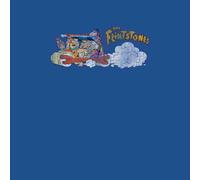 The Flintstones Family Car Distressed Men's T-Shirt - Royal Blue - M