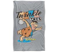 The Flintstones Fred Twinkle Toes Blanket Grey/brown (147Cm X 91Cm)