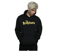 The Flintstones Men's Original Logo Hoodie in Black | Size: Medium The Flintstones Black M