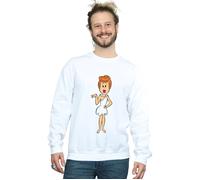 The Flintstones Men's Wilma Flintstone Classic Pose Sweatshirt in White | Size: Small The Flintstones White S
