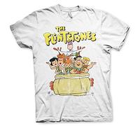 the flintstones Officially Licensed Mens T-Shirt (White), Large