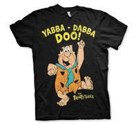 The Flintstones Officially Licensed Yabba-Dabba-Doo Mens T-Shirt (Black), XXXXX-Large