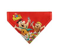 The Flintstones Pet Bandana Fruity Pebbles Fred and Barney Rubble Cereal Box Print Multi Slip On Collar Bandana Only