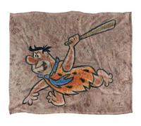 The Flintstones Wall Drawing Silky Fred Supersoft Blanket Multicoloured (One Size)