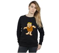 The Flintstones Women's Barney Rubble Classic Pose Sweatshirt in Black | Size: XL The Flintstones Black XL