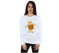 The Flintstones Women's Barney Rubble Classic Pose Sweatshirt in White | Size: Small The Flintstones White S