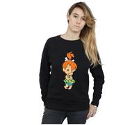 The Flintstones Women's Pebbles Flintstone Sweatshirt in Black | Size: Small The Flintstones Black S