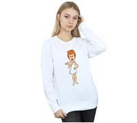 The Flintstones Women's Wilma Flintstone Classic Pose Sweatshirt in White | Size: 2XL The Flintstones White 2XL