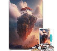 The Floating Castle Challenging Wooden Puzzle, Adults, 1000 Pieces | Year-end puzzle gift for adults: quiet evening activity on quiet evenings.