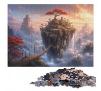 The Floating Castle Wooden Puzzle for Adults, 1000 Pieces | Clear image details - an activity that can be paused and resumed in spare time.