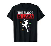 The Floor is Lava Funny Bouldering and Climbing Value Graphic T-Shirt