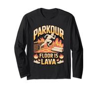 The Floor is Lava Parkour Parkour Freerunning Athlete Long Sleeve T-Shirt