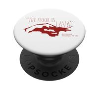 The Floor Is Lava - Pompeii Dark Humor - Ancient Rome SPQR PopSockets Adhesive PopGrip