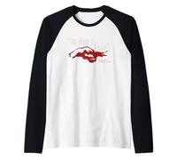 The Floor is Lava - Pompeii Dark Humor - Ancient Rome SPQR Raglan Baseball Tee