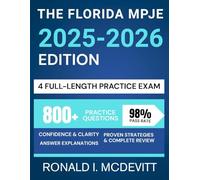 The Florida MPJE 2025-2026 Edition: Your Complete Roadmap to Navigating Pharmacy Law, Featuring Targeted Review, Realistic Practice Questions, and Clear Legal Breakdowns.