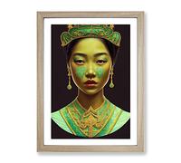 The Flourishing Woman Framed Wall Art Print A2 Oak