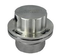 The Flow Security Systems Vented Locking Fuel Tank Cap | Secures Transfer & Above Ground Commercial Fuel Tanks | Prevents Theft & Fuel Vandalism | FSS 377F | Female 2" Std Thead
