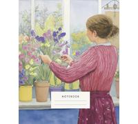 The Flower Studio Notebook: The vibrant cover showcases a serene moment surrounded by flowers in every hue, symbolizing growth, creativity, and peace