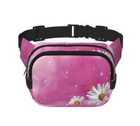 The Flower Unisex Adjustable Waist Square Double Layer Waist Pack for Outdoor Activities Travelling Running Hiking