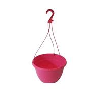 The Flowerpot Men 27CM PLASTIC HANGING POTS BASKETS PLANTERS X3 (x3, Pink)