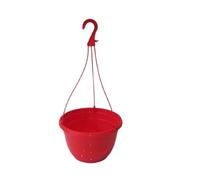 The Flowerpot Men 27CM PLASTIC HANGING POTS BASKETS PLANTERS (x5, Red)