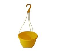The Flowerpot Men 27CM PLASTIC HANGING POTS BASKETS PLANTERS (x5, Yellow)
