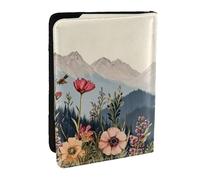 The Flowers are in Full Bloom. Printed Passport Holder,Travel Pu Leather Passport Cover Case Organiser for Men Women,6.5 Inch