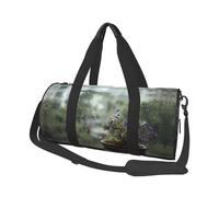 The Flowers Next to The Window Round Sport Duffle Bag â€“ A Stylish, Foldable Duffel Bag with Ample Capacity, Lightweight and Durable, Perfect for The Gym, Beach, Weekend Trips, and Travel.